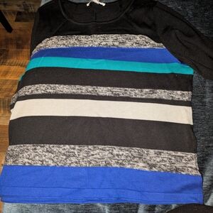 Alia Black, Blue, And Grey Knitwear